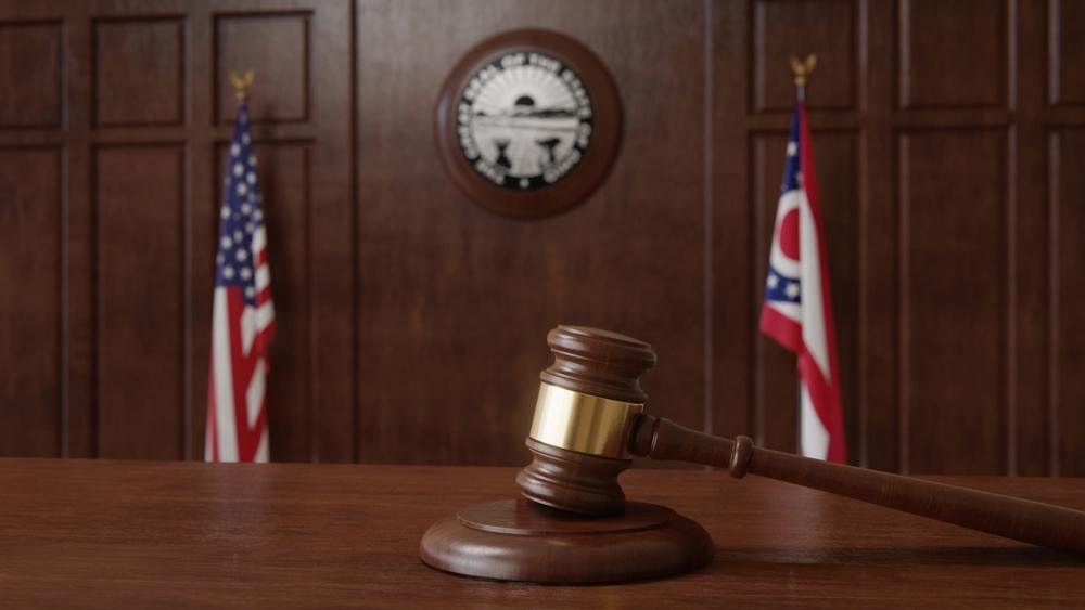 A courtroom where convicted felons receive sentences under the Reagan Tokes Law in Ohio.